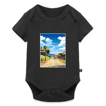 Sovereign Hills Australia Vintage Travel Poster - Baby Premium short-sleeve bodysuit - black - Front
