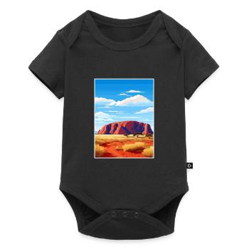 Uluru Kata Tjuta National Park Australia Souvenir - Baby Premium short-sleeve bodysuit - black - Front