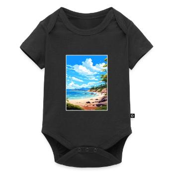 Abel Tasman Nationalpark Neuseeland Souvenir - Baby Premium Kurzarmbody - Schwarz - Vorne