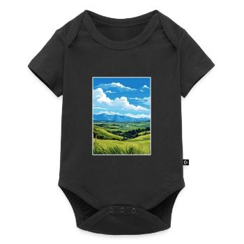 Pukaha National Wildlife Centre Nz Travel Poster - Baby Premium short-sleeve bodysuit - black - Front