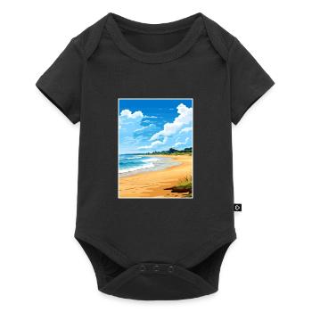 Great Sandy National Park Australia Travel Poster - Baby Premium short-sleeve bodysuit - black - Front