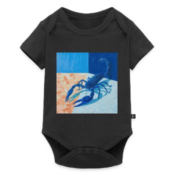 scorpion, colorful, animal, gift, gift idea - Baby Premium short-sleeve bodysuit - black - Front