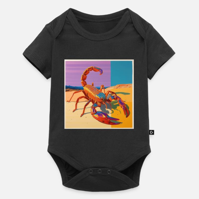scorpion, bunt, tier, geschenk, geschenkidee - Baby Premium Kurzarmbody - Schwarz