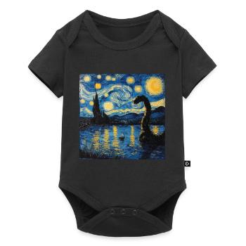 Loch Ness Monster, Nessie, Van Gogh, Starry Night - Baby Premium short-sleeve bodysuit - black - Front