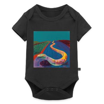 Snake, Colorful, Animal, Gift, Gift Idea - Baby Premium short-sleeve bodysuit - black - Front