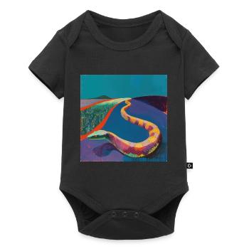 Snake, Colorful, Animal, Gift, Gift Idea - Baby Premium short-sleeve bodysuit - black - Front