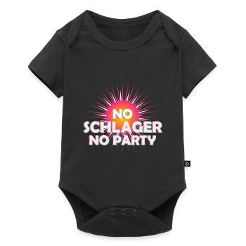 No Schlager No Party - Baby Premium short-sleeve bodysuit - black - Front