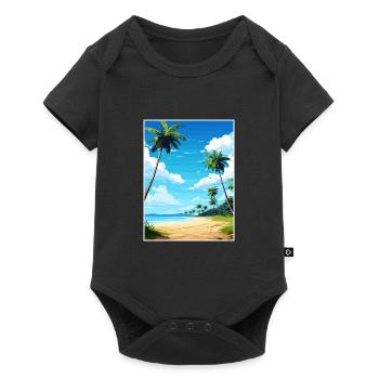 Parc national de l’île Cocos Costa Rica Souvenir - Body à manches courtes Premium Bébé - noir - Devant