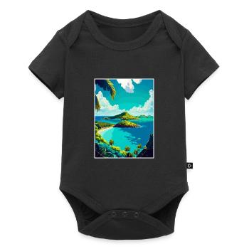 Saint Vincent And The Grenadines Caribbean Travel - Baby Premium short-sleeve bodysuit - black - Front