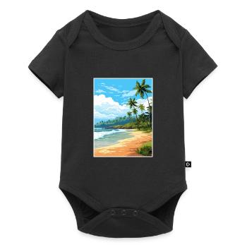 Gandoca Manzanillo Wildlife Refuge Costa Rica - Baby Premium short-sleeve bodysuit - black - Front