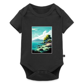 Cairns Australie Vintage voyage affiche Souvenir - Body à manches courtes Premium Bébé - noir - Devant