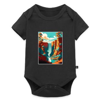 Kimberley Australia Vintage Travel Poster Souvenir - Baby Premium short-sleeve bodysuit - black - Front