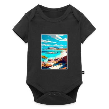 Esperance Australie Vintage voyage affiche Souvenir - Body à manches courtes Premium Bébé - noir - Devant