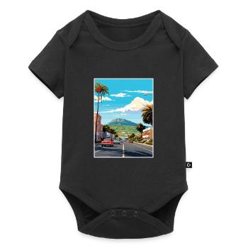 Tauranga Nouvelle-Zélande Vintage voyage affiche WPA Art - Body à manches courtes Premium Bébé - noir - Devant