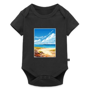 Parc marin de Ningaloo Vintage voyage affiche WPA Art - Body à manches courtes Premium Bébé - noir - Devant