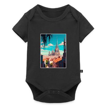 Guadalajara Decoration Vintage Travel Poster WPA - Baby Premium short-sleeve bodysuit - black - Front