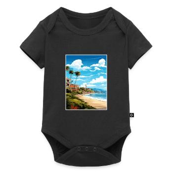 Saint Teresa Costa Rica Vintage Travel Poster WPA - Baby Premium short-sleeve bodysuit - black - Front