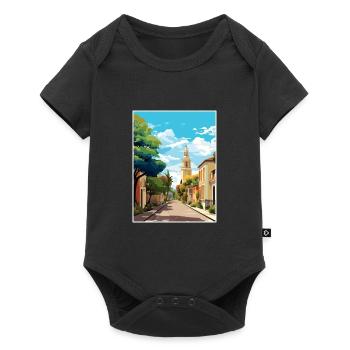 Santa Rosa Argentina Vintage Travel Poster WPA Art - Baby Premium short-sleeve bodysuit - black - Front