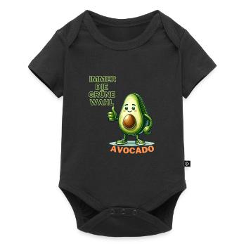 Avocat avec le pouce levé et disant - Body à manches courtes Premium Bébé - noir - Devant