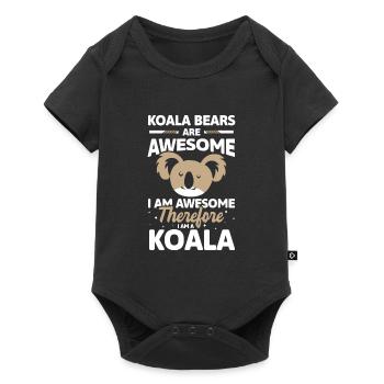 Eucalyptus, Animal, Sweet, Zoo - Baby Premium short-sleeve bodysuit - black - Front