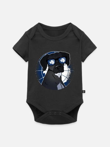 Antarktis - Baby Premium Kurzarmbody - Schwarz