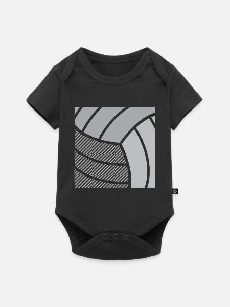 Volleyball - Baby Premium Kurzarmbody - Schwarz