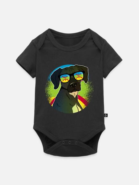 Amazigh - Baby Premium Kurzarmbody - Schwarz
