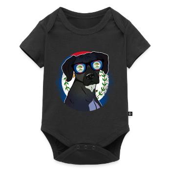 Belize - Baby Premium Kurzarmbody - Schwarz - Vorne