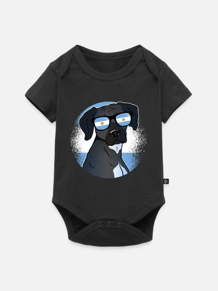 Argentinien - Baby Premium Kurzarmbody - Schwarz