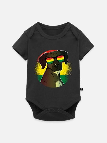 Bolivien - Baby Premium Kurzarmbody - Schwarz