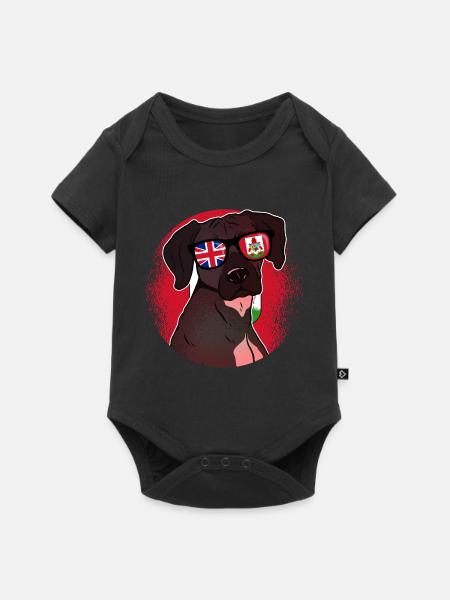 Bermuda - Baby Premium Kurzarmbody - Schwarz
