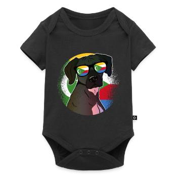 Komoren - Baby Premium Kurzarmbody - Schwarz - Vorne