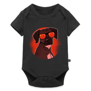 Chine - Body à manches courtes Premium Bébé - noir - Devant