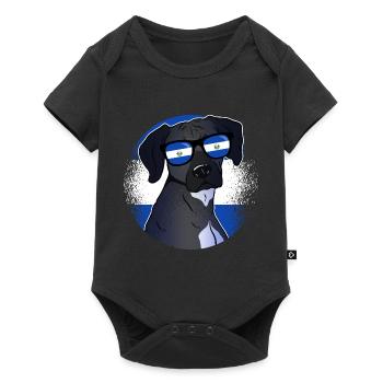 El Salvador - Baby Premium Kurzarmbody - Schwarz - Vorne