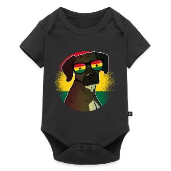 Ghana - Body à manches courtes Premium Bébé - noir - Devant