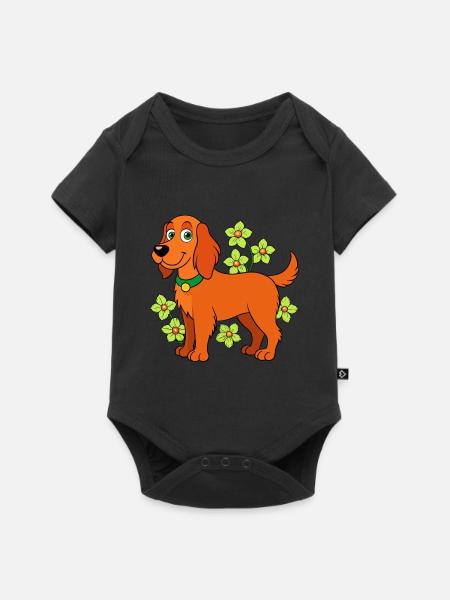 Irischer Setter - Baby Premium Kurzarmbody - Schwarz