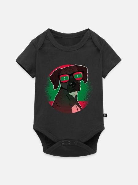 Malediven - Baby Premium Kurzarmbody - Schwarz
