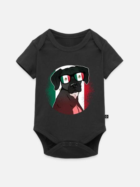 Mexiko - Baby Premium Kurzarmbody - Schwarz
