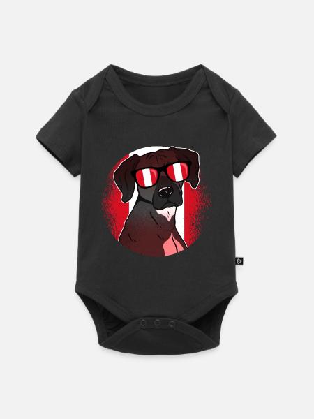 Peru - Baby Premium Kurzarmbody - Schwarz
