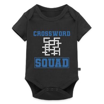 Lustige Kreuzworträtsel Enigmatolgist - Baby Premium Kurzarmbody - Schwarz - Vorne