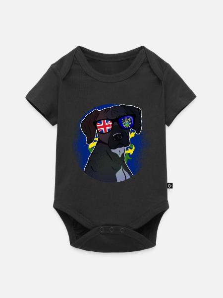 Pitcairninseln - Baby Premium Kurzarmbody - Schwarz