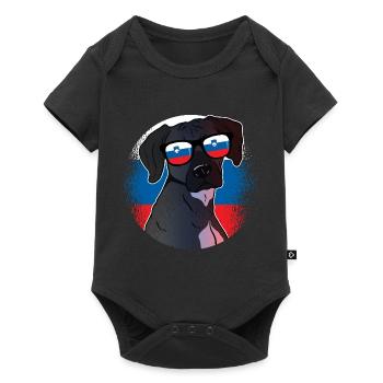 Slowenien - Baby Premium Kurzarmbody - Schwarz - Vorne