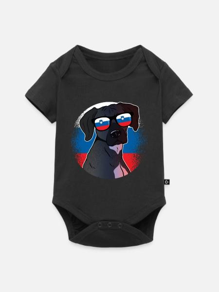 Slowenien - Baby Premium Kurzarmbody - Schwarz