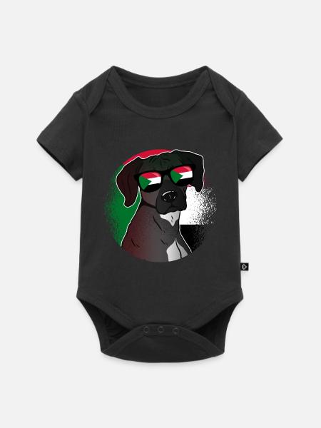 Sudan - Baby Premium Kurzarmbody - Schwarz