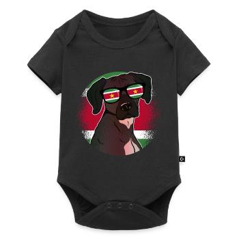 Suriname - Baby Premium Kurzarmbody - Schwarz - Vorne