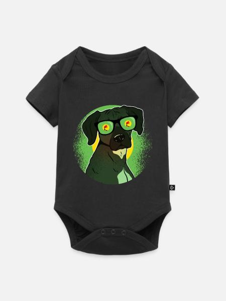 Zaire - Baby Premium Kurzarmbody - Schwarz