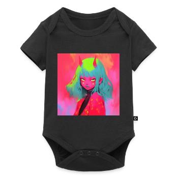 Anime Demon, Waifu, Japan - Baby Premium short-sleeve bodysuit - black - Front