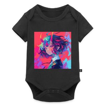 Anime Demon, Waifu, Japan - Baby Premium short-sleeve bodysuit - black - Front