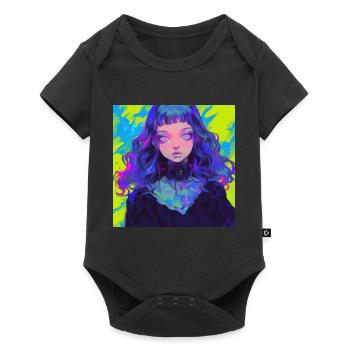 Anime, Gothic Girl, Waifu, Japan - Baby Premium short-sleeve bodysuit - black - Front