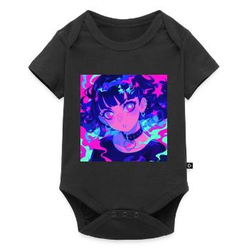 Anime, Gothic Girl, Waifu, Japan - Baby Premium short-sleeve bodysuit - black - Front